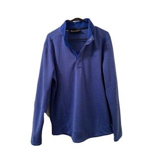 Under Armour Men’s Long Sleeve Collared Golf Sweater Size Large Blue